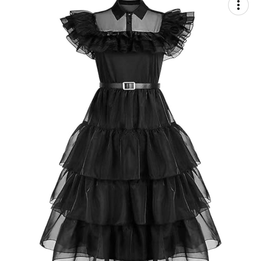 Wednesday addams costume girls dress